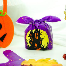 Load image into Gallery viewer, StoBag 50pcs Halloween Candy Packaging Bag Party Trick Or Treat Handbag For Children Gift Cookies Handmade Favour Biscuits Snack
