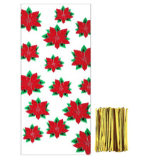 Load image into Gallery viewer, StoBag 50pcs Christmas Self-adhesive Candy Packaging Bags Plastic Event &amp; Party New Year Handmade Cookie Gift Decoration
