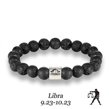 Load image into Gallery viewer, Stone bracelet beads lava natural homme fashion bangles Bracelet Men 12 Constellation Accessorie Jewelry male Lover Gifts
