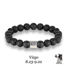 Load image into Gallery viewer, Stone bracelet beads lava natural homme fashion bangles Bracelet Men 12 Constellation Accessorie Jewelry male Lover Gifts
