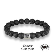 Load image into Gallery viewer, Stone bracelet beads lava natural homme fashion bangles Bracelet Men 12 Constellation Accessorie Jewelry male Lover Gifts
