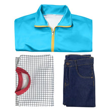 Load image into Gallery viewer, Stranger Things Season 4 Cosplay Costumes Max Mayfield Mike Eleven Lucas Hell Fire Club Uniform Blue Sweater Jeans Plaid Shirt
