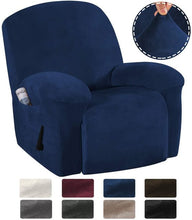 Load image into Gallery viewer, Velvet Recliner Chair Cover Protector Elastic All-inclusive Massage Sofa Couch Cover for Living Room Wingback Armchair Sofa
