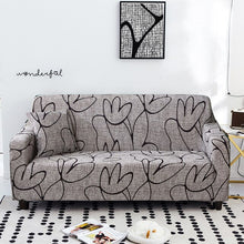 Load image into Gallery viewer, String printed sofa covers for living room elastic stretch slipcover sectional corner sofa covers 1/2/3/4-seater
