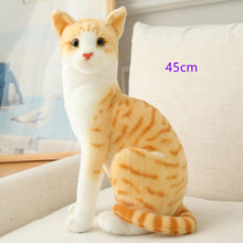 Load image into Gallery viewer, Stuffed Lifelike Siamese Cats Plush Toy simulation American Shorthair Cute Cat Doll Pet Toys Home Decor Gift For Girls birthday
