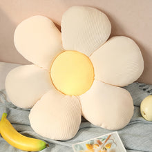 Load image into Gallery viewer, Stuffed Six Petal Flower Cushion Girly Room Decor Sunflower Pillow Bay Window Pink Flower Setting for Kids Bedroom Seat Pillow
