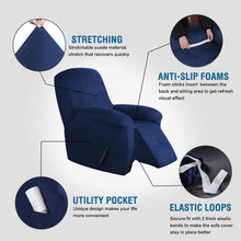 Load image into Gallery viewer, Suede Recliner Sofa Cover All-inclusive Massage Deck Lazy Boy Chair Covers Lounge Single Seat Couch Slipcover Armchair Cover
