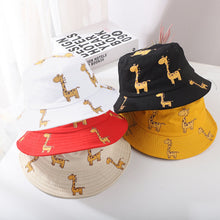 Load image into Gallery viewer, Summer 1-4Y Baby Sun Hat  Baby Sun Hats Anti-UV Giraffe Pattern Summer Boys Girls Kids Children Sun Fisherman Hats
