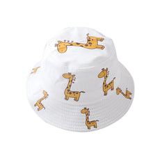 Load image into Gallery viewer, Summer 1-4Y Baby Sun Hat  Baby Sun Hats Anti-UV Giraffe Pattern Summer Boys Girls Kids Children Sun Fisherman Hats
