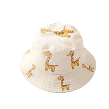 Load image into Gallery viewer, Summer 1-4Y Baby Sun Hat  Baby Sun Hats Anti-UV Giraffe Pattern Summer Boys Girls Kids Children Sun Fisherman Hats
