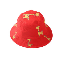 Load image into Gallery viewer, Summer 1-4Y Baby Sun Hat  Baby Sun Hats Anti-UV Giraffe Pattern Summer Boys Girls Kids Children Sun Fisherman Hats
