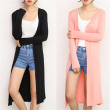 Load image into Gallery viewer, Women Modal Long Cardigan Female Cotton Sweater Cardigans Long Sleeve Women Casual Coat Ladies Outerwear

