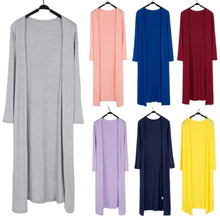 Load image into Gallery viewer, Women Modal Long Cardigan Female Cotton Sweater Cardigans Long Sleeve Women Casual Coat Ladies Outerwear
