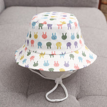 Load image into Gallery viewer, Summer Baby Sun Hat Children Outdoor Anti UV Protection Beach Caps Fishing Bucket Hats Kids Boy Girl Cartoon Fisherman Hat
