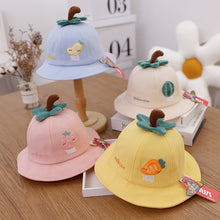 Load image into Gallery viewer, 0-3 years Summer Cute Fruit Embroidery Baby Girl Bucket Hats Kids Boy Sunscreen Panama Caps Toddler Infant
