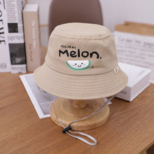 Load image into Gallery viewer, 0-3 years Summer Cute Fruit Embroidery Baby Girl Bucket Hats Kids Boy Sunscreen Panama Caps Toddler Infant
