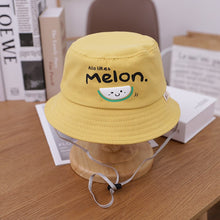 Load image into Gallery viewer, 0-3 years Summer Cute Fruit Embroidery Baby Girl Bucket Hats Kids Boy Sunscreen Panama Caps Toddler Infant
