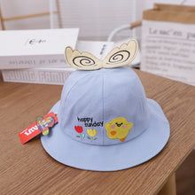 Load image into Gallery viewer, 0-3 years Summer Cute Fruit Embroidery Baby Girl Bucket Hats Kids Boy Sunscreen Panama Caps Toddler Infant
