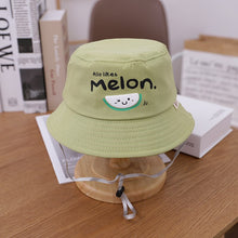 Load image into Gallery viewer, 0-3 years Summer Cute Fruit Embroidery Baby Girl Bucket Hats Kids Boy Sunscreen Panama Caps Toddler Infant
