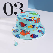 Load image into Gallery viewer, Summer Kids Boy Cartoon Printing Cotton Fisherman Hat Baby Sun Caps For Girl Children Bonnet
