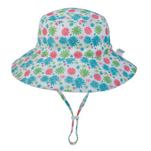 Load image into Gallery viewer, Summer Outdoor UV Protection Bucket Hat for Baby Kids Wide Brim  Beach Sun Hat Adjustable Chin Strap Cap for 0-8 Years Girl Boy
