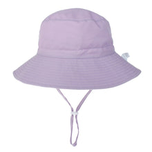Load image into Gallery viewer, Summer Outdoor UV Protection Bucket Hat for Baby Kids Wide Brim  Beach Sun Hat Adjustable Chin Strap Cap for 0-8 Years Girl Boy
