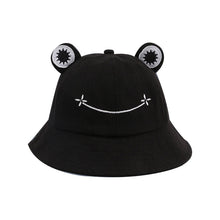 Load image into Gallery viewer, Summer Sunscreen Fisherman Cap Beach Caps Outdoor Fishing Hunting Sunhat Headwear Foldable Cotton Cute Frog Bucket Hat
