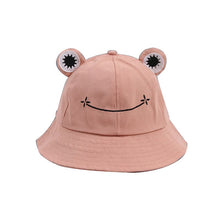 Load image into Gallery viewer, Summer Sunscreen Fisherman Cap Beach Caps Outdoor Fishing Hunting Sunhat Headwear Foldable Cotton Cute Frog Bucket Hat
