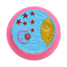 Load image into Gallery viewer, Sun Moon and Star Silicone Mold Candle Mould Handmade Soap Molds Shell Mould for Soap Making DIY Handmade Bath Bomb Chocolate
