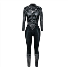 Load image into Gallery viewer, Superhero Sexy Jumpsuit Catsuit Character Eddie Brock Cosplay Costumes Halloween Women Bodysuit Fancy Dress
