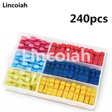 Load image into Gallery viewer, T-Tap Wire Connectors Self-Stripping Quick Splice Electrical Wire Terminals Insulated Male Disconnect Spade Lock Cable Crimp
