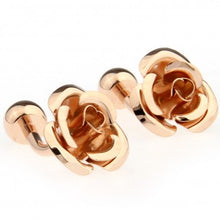 Load image into Gallery viewer, French Cufflinks Cuff Cufflink Men's Wedding Cufflinks Rose Red
