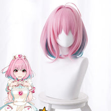 Load image into Gallery viewer, THE IDOLM CINDERELLA GIRLS Yumemi Riamu Cosplay Wig Women Short Straight Synthetic Anime Game Cos Wig Pink Gradient Green

