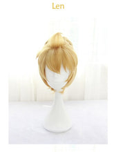 Load image into Gallery viewer, THE IDOLM CINDERELLA GIRLS Yumemi Riamu Cosplay Wig Women Short Straight Synthetic Anime Game Cos Wig Pink Gradient Green

