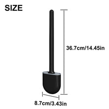 Load image into Gallery viewer, Silicone Toilet Brush Flat Head Flexible Wall Mounted Storage Tool Toilet Bowl Cleaner Brush Holder Set For WC Bathroom
