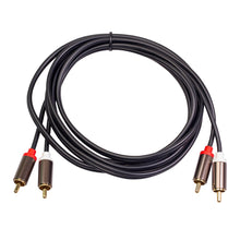 Load image into Gallery viewer, TV Amplifier Speaker Cable 1m 2m 3m Male to Male  Cord 2 RCA to 2 RCA Small Household Music Decoration

