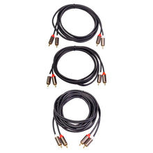Load image into Gallery viewer, TV Amplifier Speaker Cable 1m 2m 3m Male to Male  Cord 2 RCA to 2 RCA Small Household Music Decoration

