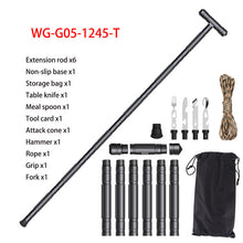 Load image into Gallery viewer, Tactical Walking Stick  Multi-tool Trekking Poles Climbing Mountaineering Stick Extendable Baton Defense Hiking Survival Tool
