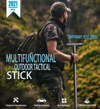 Load image into Gallery viewer, Tactical Walking Stick  Multi-tool Trekking Poles Climbing Mountaineering Stick Extendable Baton Defense Hiking Survival Tool
