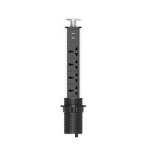 Load image into Gallery viewer, Table POP Sockets Pull Up 3/4/5/6 Way Electrical Plug Universal Power Outlets USB Charging Port Kitchen Home 1.8m Extension Cord
