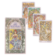 Load image into Gallery viewer, Tarot Art Nouveau Tarot Card Prophecy Fate Divination Deck Family Party Board Game Card Beginners Cards Fortune Telling Game
