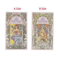 Load image into Gallery viewer, Tarot Art Nouveau Tarot Card Prophecy Fate Divination Deck Family Party Board Game Card Beginners Cards Fortune Telling Game
