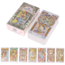 Load image into Gallery viewer, Tarot Art Nouveau Tarot Card Prophecy Fate Divination Deck Family Party Board Game Card Beginners Cards Fortune Telling Game
