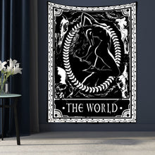 Load image into Gallery viewer, Tarot Card Tapestry Wall Hanging Astrology Divination Bedspread Beach Mat
