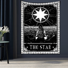 Load image into Gallery viewer, Tarot Card Tapestry Wall Hanging Astrology Divination Bedspread Beach Mat
