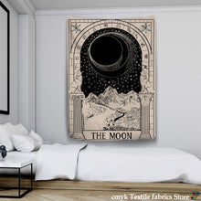 Load image into Gallery viewer, Tarot Card Tapestry Wall Hanging Astrology Divination Bedspread Beach Mat
