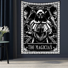 Load image into Gallery viewer, Tarot Card Tapestry Wall Hanging Astrology Divination Bedspread Beach Mat
