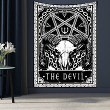 Load image into Gallery viewer, Tarot Card Tapestry Wall Hanging Astrology Divination Bedspread Beach Mat
