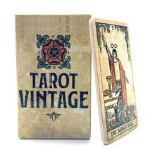 Load image into Gallery viewer, Tarot Vintage Fate Divination Tarot Deck Family Party Board Game Playing Cards English Oracle Guidance Cards For Beginners
