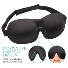 Load image into Gallery viewer, Tcare Breathable 3D Sleeping Eye Masks Cotton Padded Eyes Patch Light Blocking Use for School Home Office &amp; Travel Beach Camping
